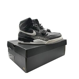 Air Jordan Legacy 312 Black White‎ Silver Mens AV3922-001 High Top Sneakers